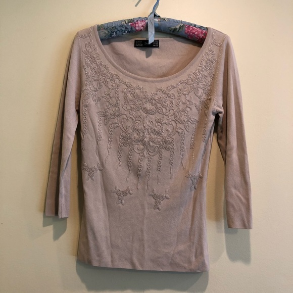 Zara Tops - ZARA beaded top